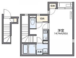 LEONEXTワン 1Kの間取図画像
