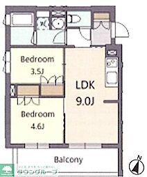 PARKFRONT 2LDKの間取図画像