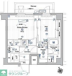 PREMIUM CUBE 西荻窪#mo 1DKの間取図画像