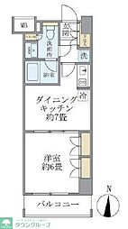 ParkSphere中野富士見町 1DKの間取図画像