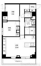 URBANPARKタカイド 2LDKの間取図画像