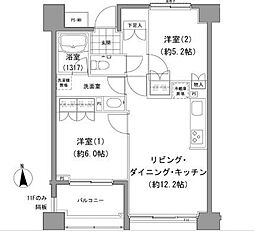エーデル練馬 2LDKの間取図画像
