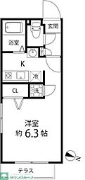 Branche笹塚 ワンルームの間取図画像