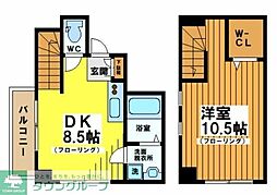 レジデンスミヤビ 1LDKの間取図画像
