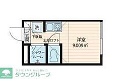 フィリップ東中野 ワンルームの間取図画像