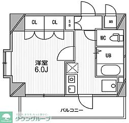 スペーシア高円寺2 1Kの間取図画像