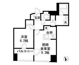 セルクル落合 1LDKの間取図画像