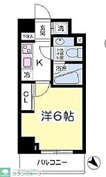 アジールコート荻窪 1Kの間取図画像