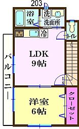 間取図画像 1LDK