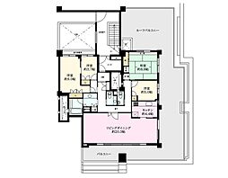 弦巻ヒルズ 4LDKの間取図画像