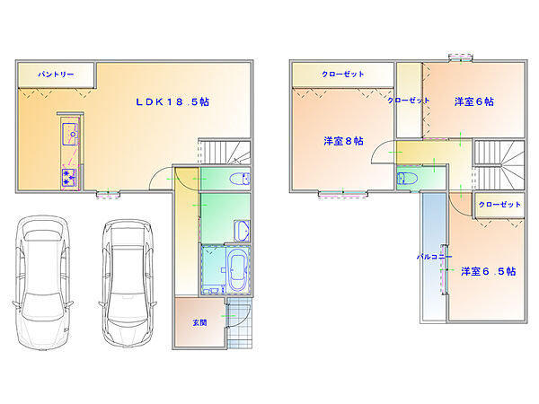 【プラン図】玄関近くに洗面室があり、帰宅動線良好。全居室に収納を設けており、住空間を有効に活用できます。（建物価格1770万円、建物面積100m2）