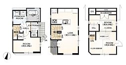 小山台の戸建 3LDKの間取り