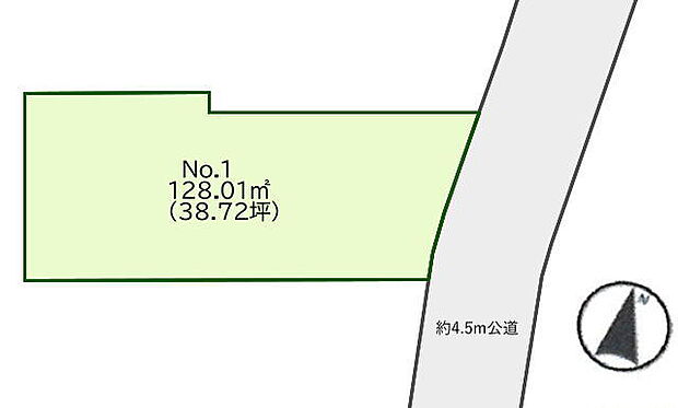 東側公道・北側隣地通路につき日当たり通風良好です。