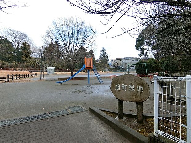 旭町緑地（342m）