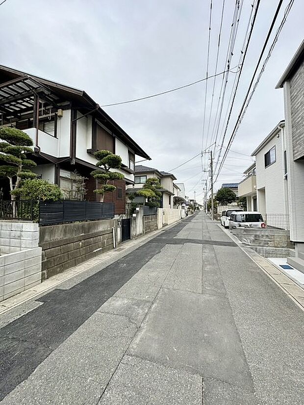 前面道路です。
