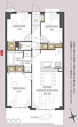 間取図画像 3LDK