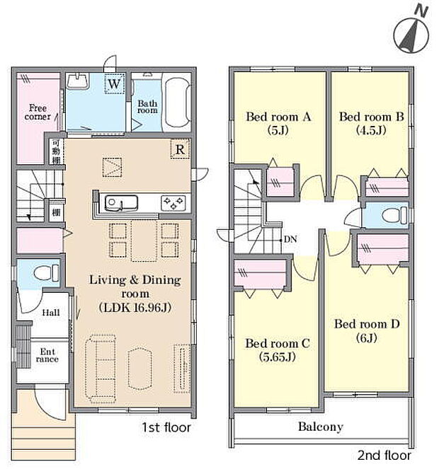 全室二面採光4LDK!