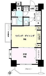 日神デュオステージ船橋 1LDKの間取図画像