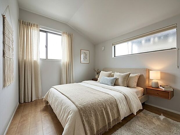 寝室は明るい空間となっています!子供部屋にも良さそうですね! ※家具はイメージです