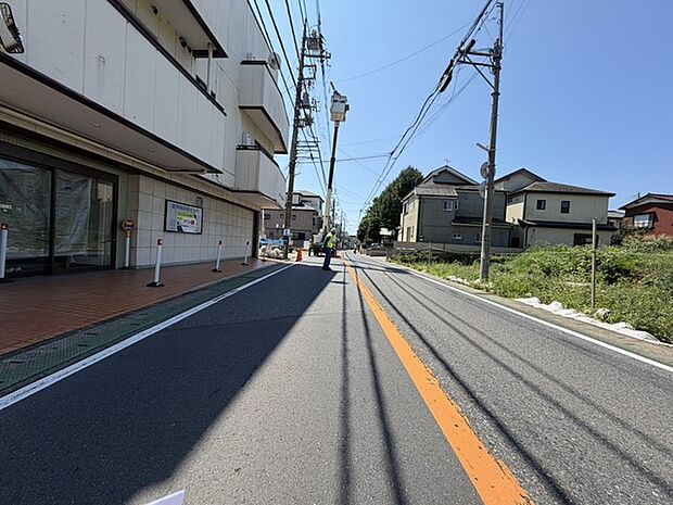 前面道路です。 