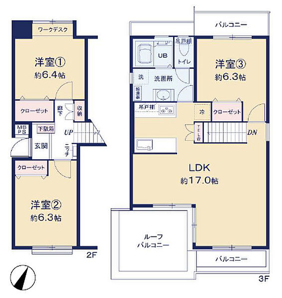 間取りを拡大表示
