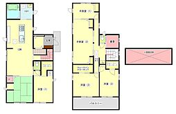 太宰府市観世音寺1丁目売戸建 6SLDKの間取り