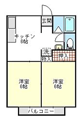 間取図画像 2DK