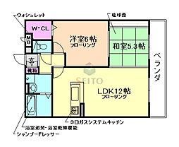 アークファイブ 2LDKの間取図画像