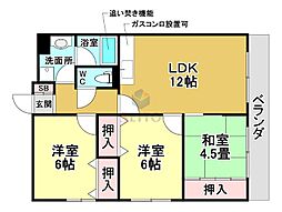 メゾン優雅 3LDKの間取図画像