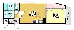 ソレイユ曽根東町 1LDKの間取図画像