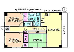 フクスイ 3LDKの間取図画像