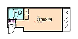 メゾンユタカ3 ワンルームの間取図画像