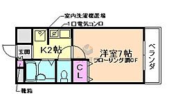 ロアジス 1Kの間取図画像