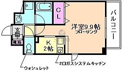 KDXレジデンス豊中南 ワンルームの間取図画像