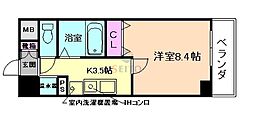 フロンツォーネ 1Kの間取図画像