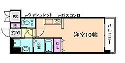 エクセレント上新15 ワンルームの間取図画像