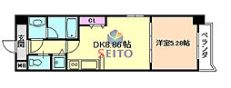 AXIA 1LDKの間取図画像