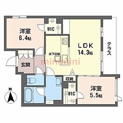 間取図画像 2LDK