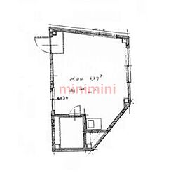 大幸ビル ワンルームの間取図画像