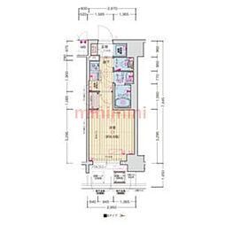 ソルテラスOASAKA千里丘駅前 1LDKの間取図画像