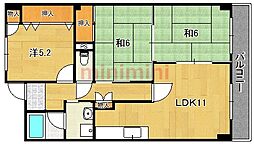 デセンシア寺西 3LDKの間取図画像