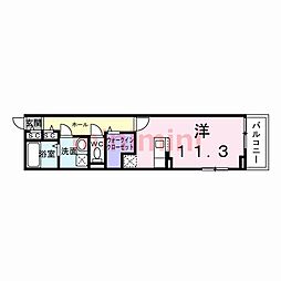菅原2丁目アパート(026237201) ワンルームの間取図画像