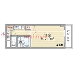 シャルム橋本3 1Kの間取図画像