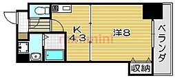 MAEKAWABLD 1DKの間取図画像