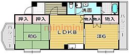 シンプルハウス 2LDKの間取図画像
