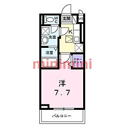 東一津屋アパート(027268101) 1Kの間取図画像