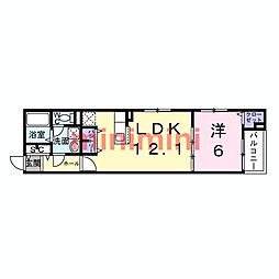 菅原2丁目アパート(026237201) 1LDKの間取図画像