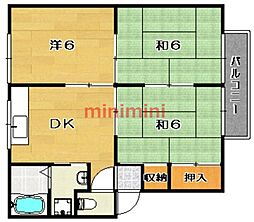 シャルムコンフォート 3DKの間取図画像