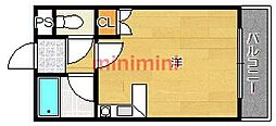ビスタ千里丘5 ワンルームの間取図画像