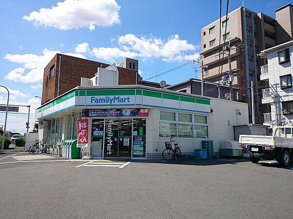 画像28:ファミリーマート八尾高安町店(コンビニ)まで489m